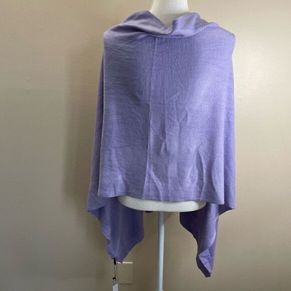New!Poncho Pullover|One Size|Orchid Purple|100% Acrylic|Super Soft - Picture 9 of 12